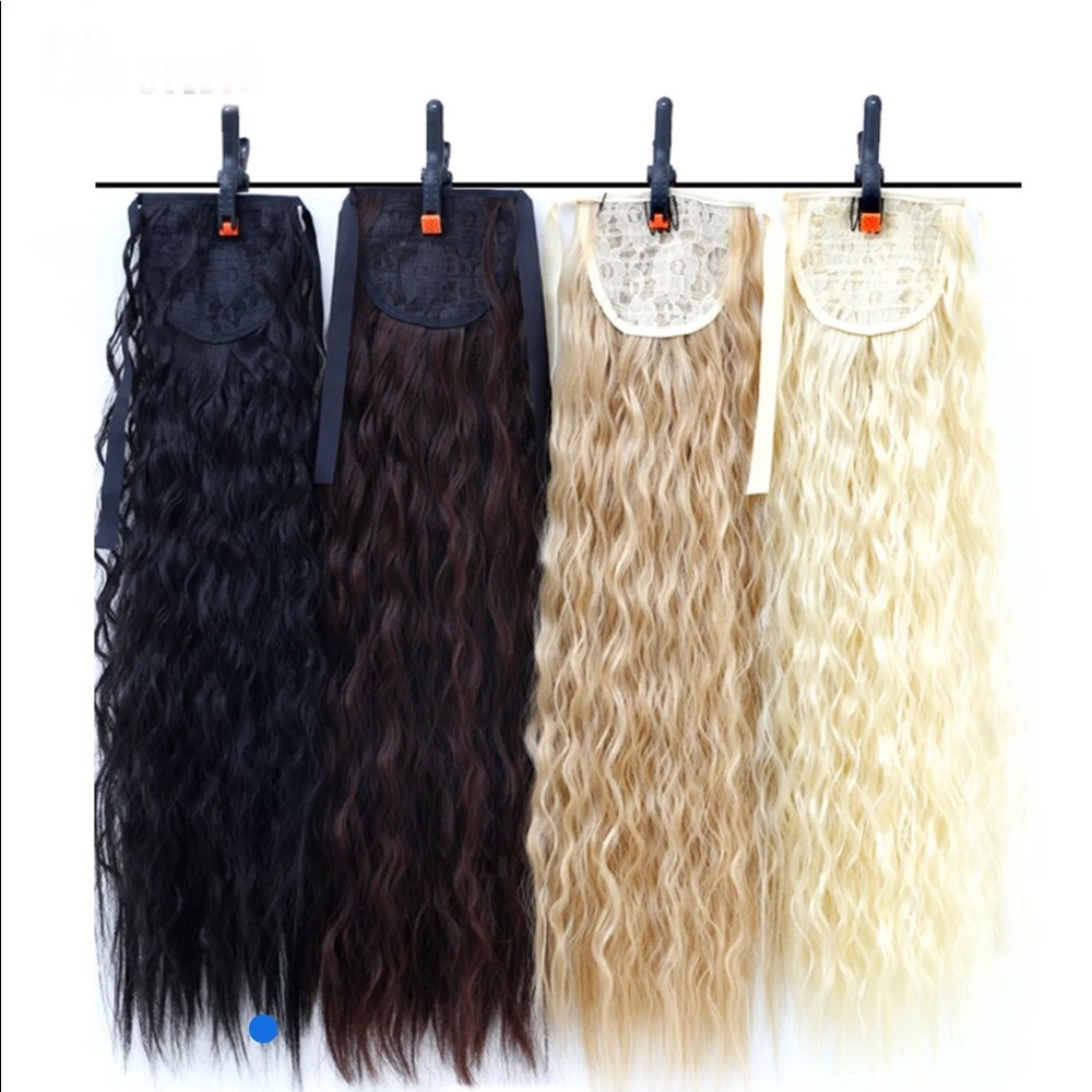 New 22” Wavy Brown Ponytail - Picture 6 of 6